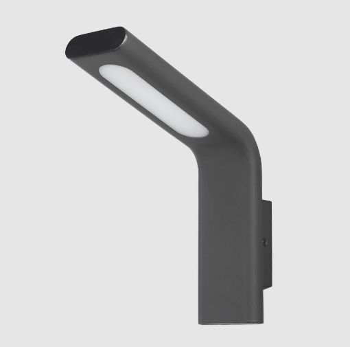 Immagine di Applique Per Esterno Curva Antracite Zen Led 10w 3000k ACB