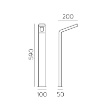 Immagine di Lampioncino per Esterno Zen Led 10w 3000k Antracite H59 cm IP65 ACB