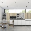 Immagine di Plafone Faretto Fisso da Soffitto Cilindro Zoom Nero GU10 Ø5,6 cm ACB