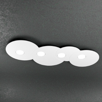 Immagine di Plafoniera Led 4 Luci In Linea Gx53 Design Moderno Cloud 1128/PL4R Top Light
