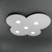 Immagine di Plafoniera Piatta Design Nuvola Led Gx53 Top Light Cloud 1128 PL5
