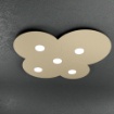 Immagine di Plafoniera Led 5 Luci Metallo Design Moderno Cloud 1128 PL5 Top Light