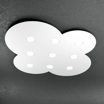 Immagine di Plafoniera Moderna Grande Top Light 9 Luci Led Cloud 1128 PL9 Top Light