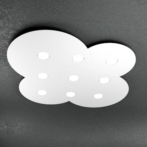 Immagine di Plafoniera Moderna Grande Top Light 9 Luci Led Cloud 1128 PL9 Top Light