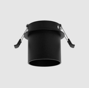 Immagine di Faretto Da Incasso Cilindro Sporgente Nero 59mm Zoom  ACB