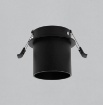 Immagine di Faretto Da Incasso Cilindro Sporgente Nero 59mm Zoom  ACB