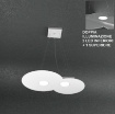 Immagine di Lampadario Led Moderno Metallo Doppia Illuminazione Top Light Cloud 1128 S2 R+1