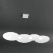 Immagine di Lampadario Per Tavolo Cucina Moderno Cloud 4 Luci Led In Linea Top Light 1128 S4R