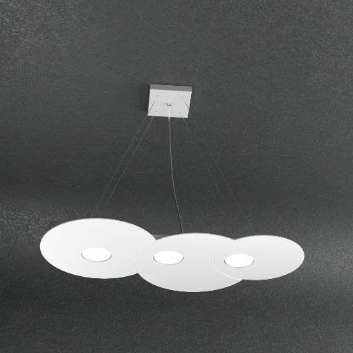 Immagine di Sospensione Per Cucina 3 Luci Led Lampadario Moderno Top Light Cloud 1128 S3R