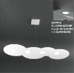 Immagine di Lampadario Led Luce Sopra Sotto Design Moderno Top Light Cloud 1128 S4 R+3