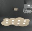 Immagine di Grande Lampadario Biemissione Led Luce Sopra Sotto Top Light Cloud 1128 S8R+3