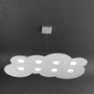 Immagine di Grande Lampadario Biemissione Led Luce Sopra Sotto Top Light Cloud 1128 S8R+3