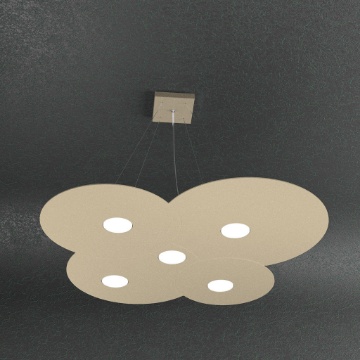 Immagine di Lampadario Nuvola Per Salotto Moderno 5 Luci Led Gx53 Cloud Top Light 1128 S5