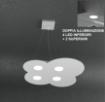 Immagine di Lampadario Moderno Led Gx53Cloud Doppia Luce Sopra Sotto Top Light 1128 S4+2