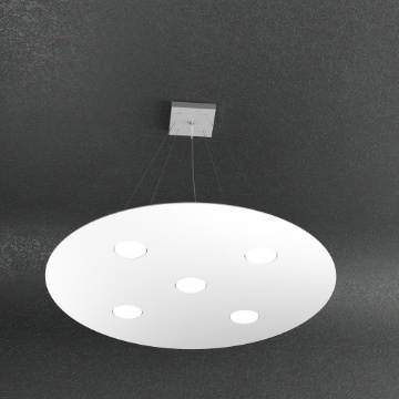 Immagine di Lampadario Tondo Per Cucina Bianco 5 Lampadine Gx53 Cloud Top Light 1128 S5T