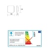 Immagine di Lampada Quadrata da Parete Kuadra Grigia Biemissione Led IP54 Isyluce 561