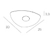Immagine di Plafoniera Led Moderna Per Ingresso 1 Luce Gx53 Shape 1143 Top Light