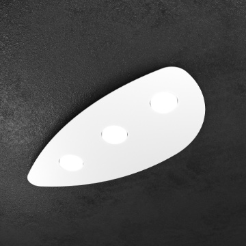 Immagine di Plafoniera Da Cucina 3 Luci Led Intercambiabili Gx53 Shape 1143 Top Light