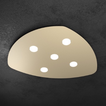 Immagine di Plafoniera Soggiorno Delta 5 Led Intercambiabili Gx53 Shape Top Light