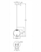 Immagine di Lampada a Sospensione Ariel Sfera Vetro Trasparente Led Ø25 cm Fabas