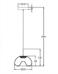 Immagine di Sospensione Brena Paralume Vetro Ovale Trasparente Led Dimmer Integrato Fabas