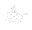 Immagine di Lampadario Per Soggiorno Moderno 5 Luci Gx53 Metallo Shape 1143/S5 Top Light