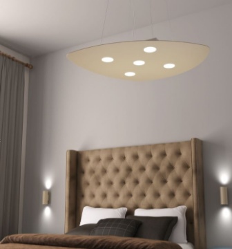 Immagine di Lampadario Per Soggiorno Moderno 5 Luci Gx53 Metallo Shape 1143/S5 Top Light