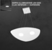 Immagine di Sospensione Piccola Biemissione Led Gx53 Per Cucina Shape 1143/S2+1 Top Light