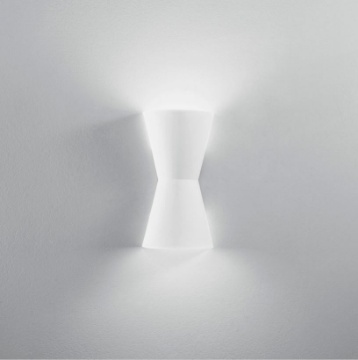 Immagine di Applique In Gesso Per Interni Pitturabile Luce Sopra e Sotto Clepsydra h30 cm Fan Europe