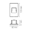Immagine di Segnapasso Da Esterno IP65 Led CCT Incasso Cassetta 503 504 Stratos Intec