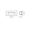 Immagine di Segnapassi Per Esterni Incasso Parete Cassetta 506 Led CCT IP65 Stratos Intec
