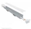 Immagine di Profilo Per Strip Led 2 mt Incasso Per Cartongesso Berlino Grigio Intec Light