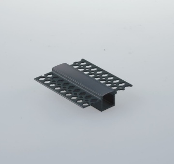 Immagine di Profilo Per Strip Led Gorizia-S Nero 2 Metri Incasso Rapido Per Cartongesso Intec