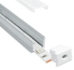 Immagine di Profilo Strip Led Alluminio Nero 2 Metri Roma Intec Light