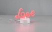 Immagine di Lumetto Amor Scritta Love Led con USB e Interruttore Trio Lighting 
