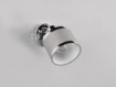 Immagine di Faretto Spot Singolo E14 Orientabile Cromo e Tessuto Grigio Arosa Trio Lighting  