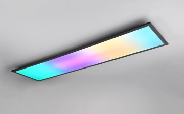 Lightbox Basic Plafoniera LED A Soffitto 50cm – Bianco E Nero – Telecomando, CCT 3000-6500K, 36W, 5500lm – Luce Notturna E Timer