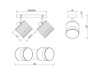 Immagine di Faretto 2xE14 Spots Cilindrici Orientabili Legno Naturale Bolzano Trio Lighting
