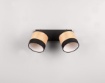 Immagine di Faretto 2xE14 Spots Cilindrici Orientabili Legno Naturale Bolzano Trio Lighting