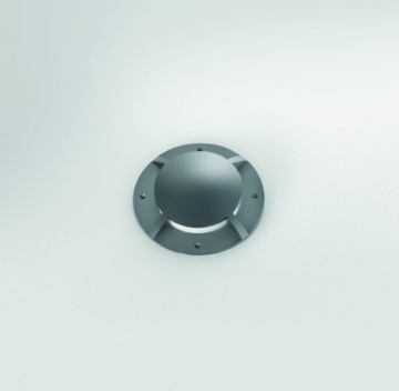 Immagine di Segnapasso Calpestabile Led CCT DC24V Rotondo Esterno Luce 4 Direzioni IP65 Grigio