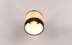 Immagine di Faretto Spot Paralume Cilindro Orientabile in Legno Naturale 1xE14 Bolzano Trio Lighting 