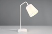 Immagine di Lampada da Tavolo Buddy Paralume Cono Tessuto Bianco Trio Lighting