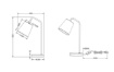 Immagine di Lumetto Buddy Paralume Cilindro Tessuto Nero/Oro Trio Lighting