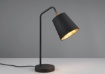 Immagine di Lumetto Buddy Paralume Cilindro Tessuto Nero/Oro Trio Lighting