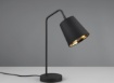Immagine di Lumetto Buddy Paralume Cilindro Tessuto Nero/Oro Trio Lighting