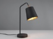 Immagine di Lumetto Buddy Paralume Cilindro Tessuto Nero/Oro Trio Lighting