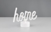 Immagine di Lumetto Casa Scritta Gialla Home Led con USB e Interruttore Trio Lighting