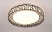 Immagine di Plafoniera Applique Rotonda Ø48 cm Cluster Nera Led Multifunzioni Trio Lighting 