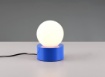 Immagine di Lumetto Comodino Countess Sfera Vetro e Base Azzurra Trio Lighting