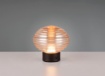 Immagine di Abat-jour Led Touch Senza Fili Earl Sfera Vetro Rigato Ambra Trio Lighting